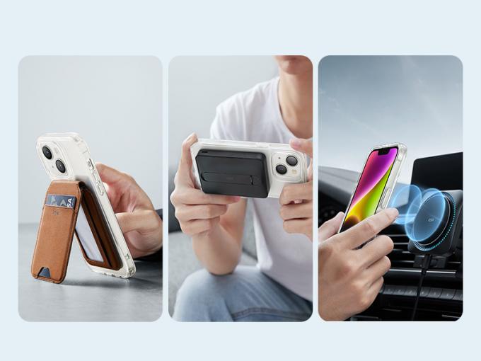 プラスティック磁気電話ケース iPhoneシリーズ 互換性マグセーフ電話ケース 1