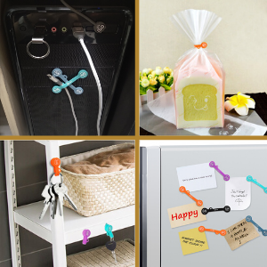 6PCS マグネットコードオーガナイザー カラー イヤホンコードホルダー 4