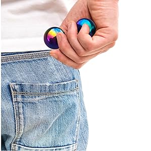 6個セット ネオジウム磁石球 虹磁石ボール 不安のためのフィジット玩具 2