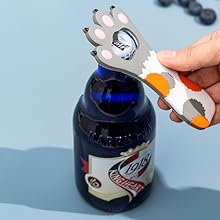 可愛い猫の足 ビールボトル開口器 冷蔵庫 マグネット コークール バーテンダー キッチンバーウェア 1
