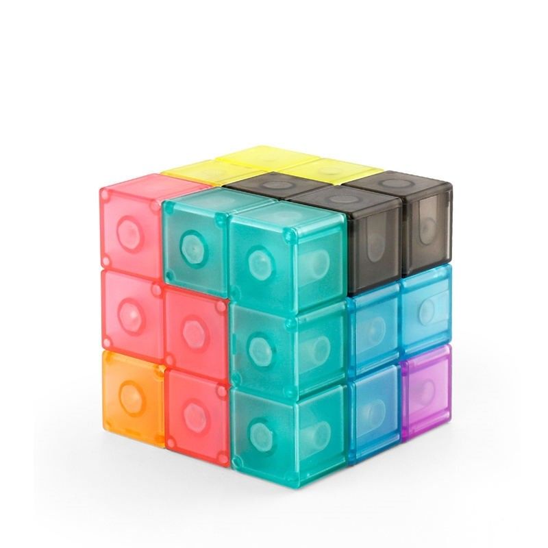 3D マグネット ルビック キューブ マグネット パズル キューブ 子供向け 7つの多形セット