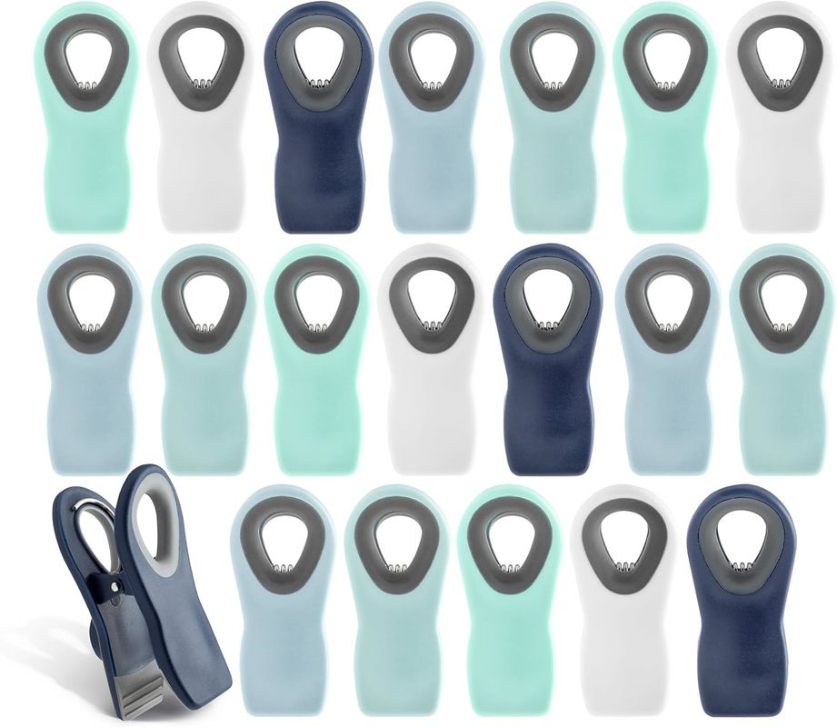 20Pcs 強い磁気クリップ 磁気バッグクリップ 空気密閉シールグリップを持つ食品保管用