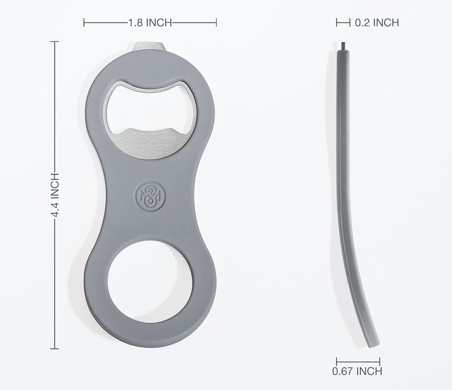FDA 2 in 1 マグネティック ビールボトル 開口機 冷蔵庫とRV用 キャップキャッチャー