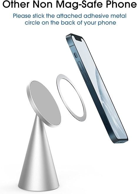 マグネット式電話スタンド iPhone 13&iPhone 12,ミニ,プロ,プロマックスと互換性,調整可能なアルミホルダー
