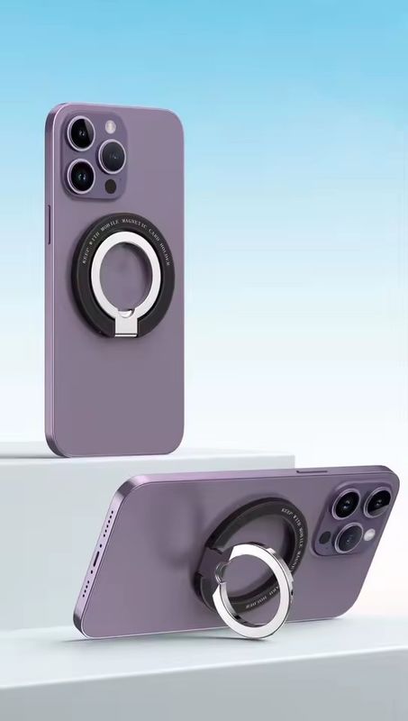マグネット式携帯電話リングホルダー iPhone 12 13 14シリーズと互換性 マグセーフ 可外用携帯電話グリップ キックスタンド