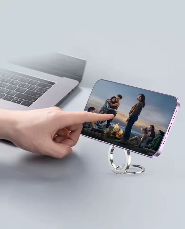 マグネット式携帯電話リングホルダー iPhone 12 13 14シリーズと互換性 マグセーフ 可外用携帯電話グリップ キックスタンド