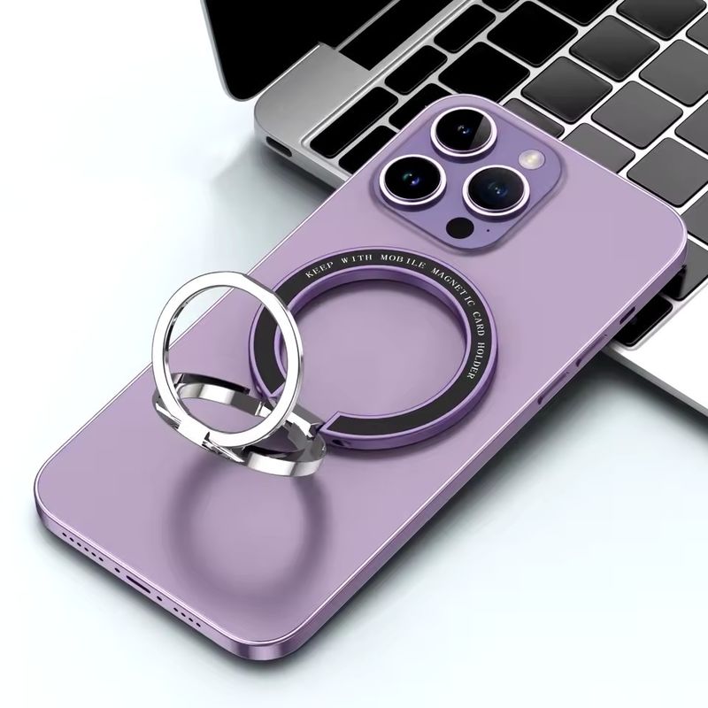 マグネット式携帯電話リングホルダー iPhone 12 13 14シリーズと互換性 マグセーフ 可外用携帯電話グリップ キックスタンド