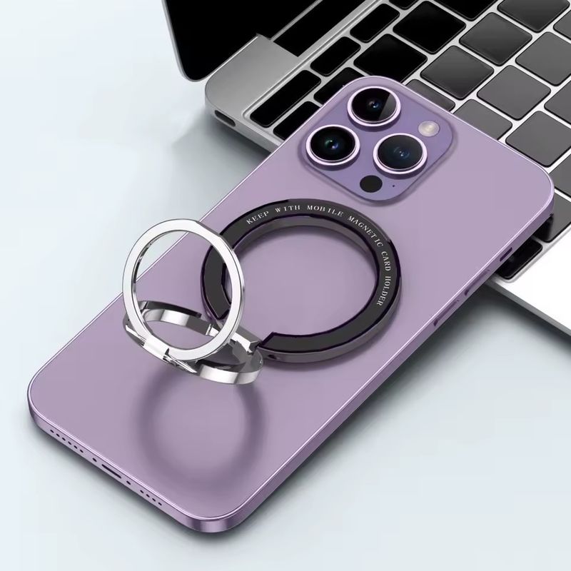 マグネット式携帯電話リングホルダー iPhone 12 13 14シリーズと互換性 マグセーフ 可外用携帯電話グリップ キックスタンド